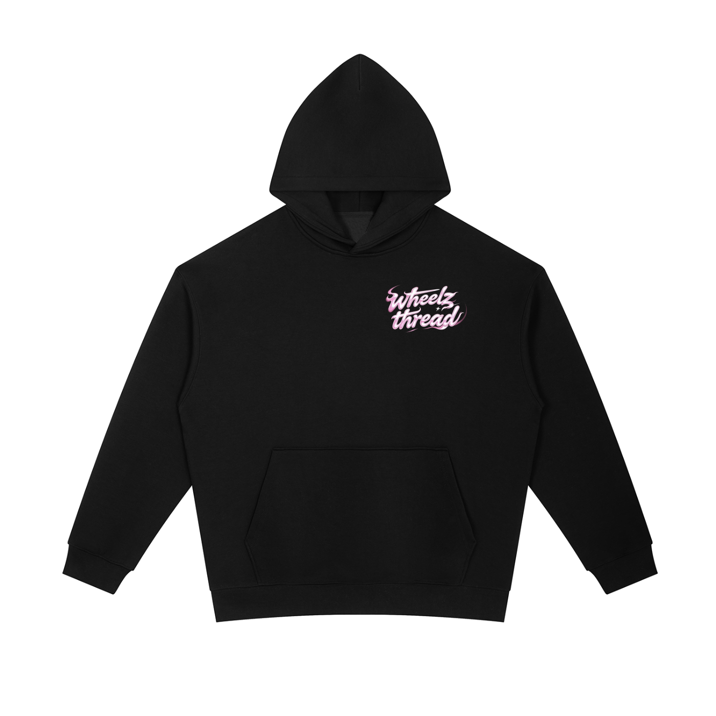 Pink fire style wheelz thread hoodie