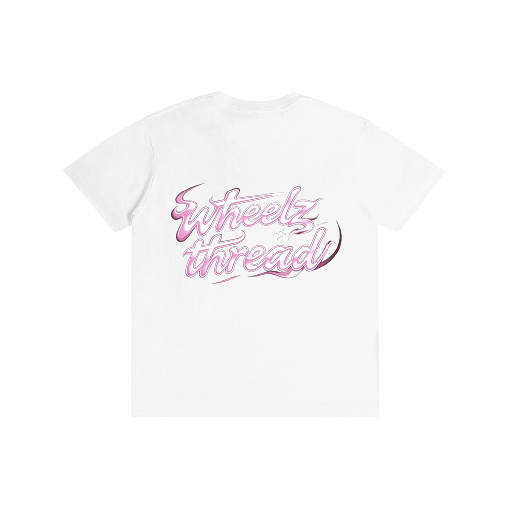 Pink fire wheelz thread t shirt